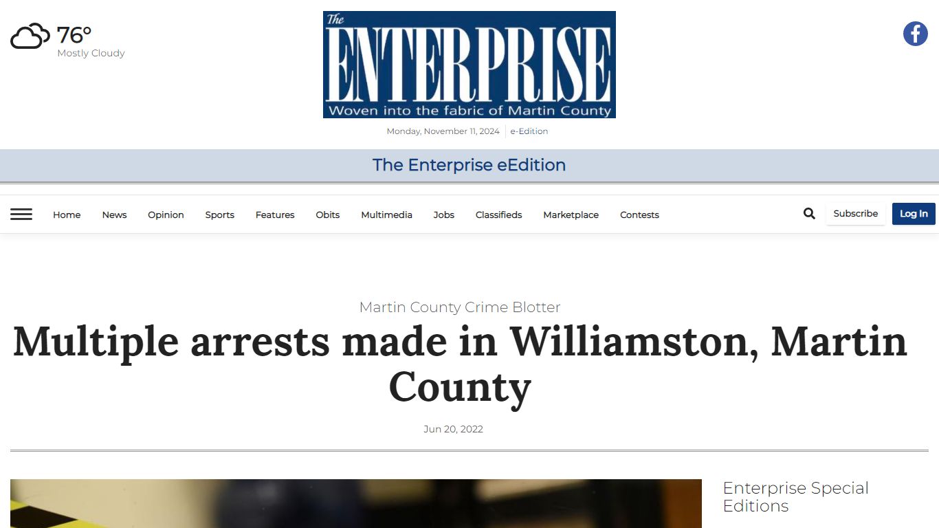 Multiple arrests made in Williamston, Martin County